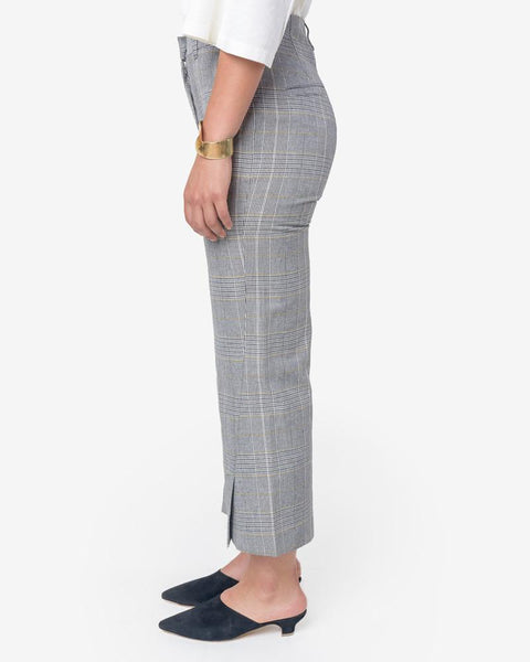 High Trouser in Yellow Check by Hope at Mohawk General Store