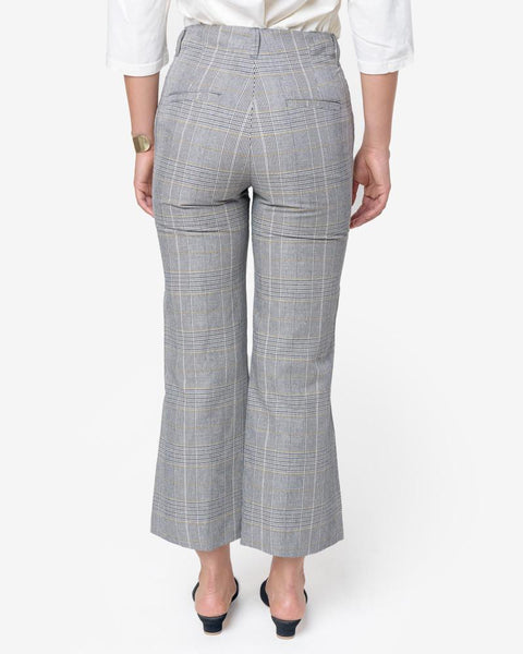 High Trouser in Yellow Check by Hope at Mohawk General Store