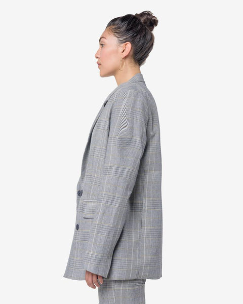 Loft Blazer in Yellow Check by Hope at Mohawk General Store