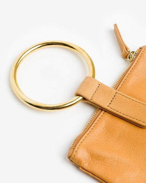 Medium Pouch in Camel with Brass Wrist Ring by Otaat / Myers Collective at Mohawk General Store