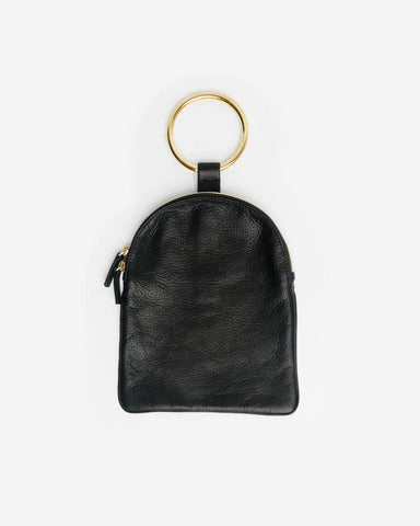 Medium Pouch in Black with Brass Wrist Ring by Otaat / Myers Collective at Mohawk General Store