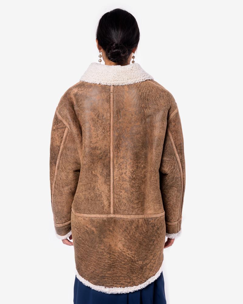 Sherpa Jacket in Brown – minimal-theme-fashion