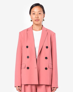 Tropical Wool Blazer in Blush Rose by Tibi at Mohawk General Store