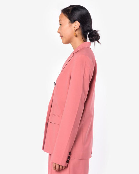 Tropical Wool Blazer in Blush Rose by Tibi at Mohawk General Store