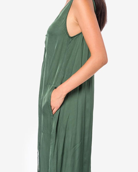 Cinched Tie Dress in Jade by Raquel Allegra at Mohawk General Store