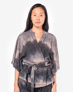 Cropped Kimono Wrap in Dusty Clay by Raquel Allegra at Mohawk General Store