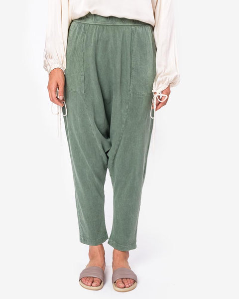 Cropped Slouchy Pant in Army by Raquel Allegra at Mohawk General Store