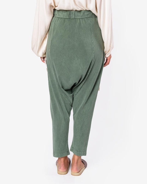 Cropped Slouchy Pant in Army by Raquel Allegra at Mohawk General Store