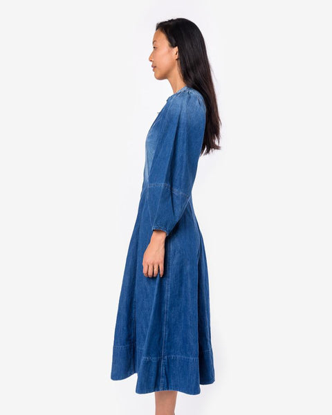 Dumas Dress in Denim by Ulla Johnson at Mohawk General Store