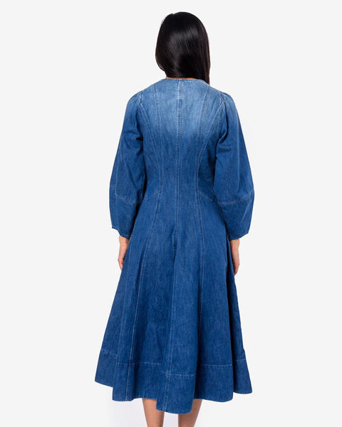 Dumas Dress in Denim by Ulla Johnson at Mohawk General Store