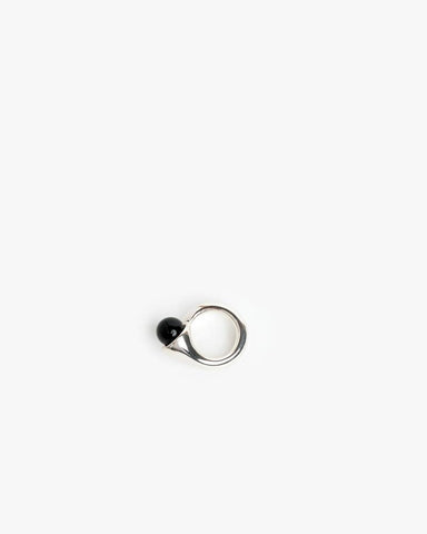 Onyx Snake Ring in Sterling Silver by Sophie Buhai at Mohawk General Store - 1