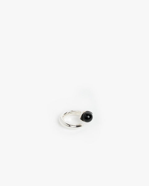Onyx Snake Ring in Sterling Silver by Sophie Buhai at Mohawk General Store - 2