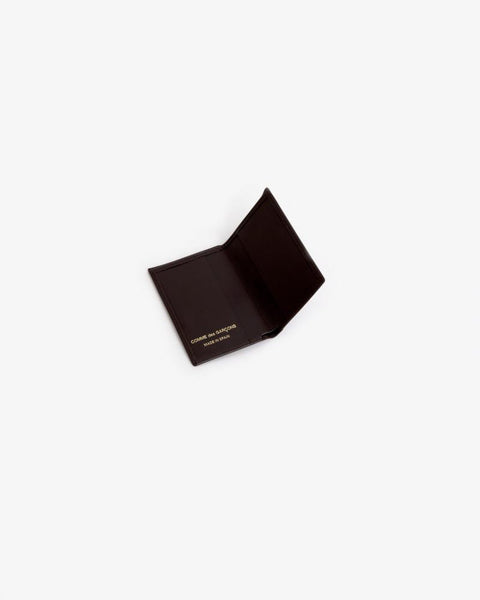 Classic Leather Card Holder in Brown by Comme des Garçons at Mohawk General Store - 2