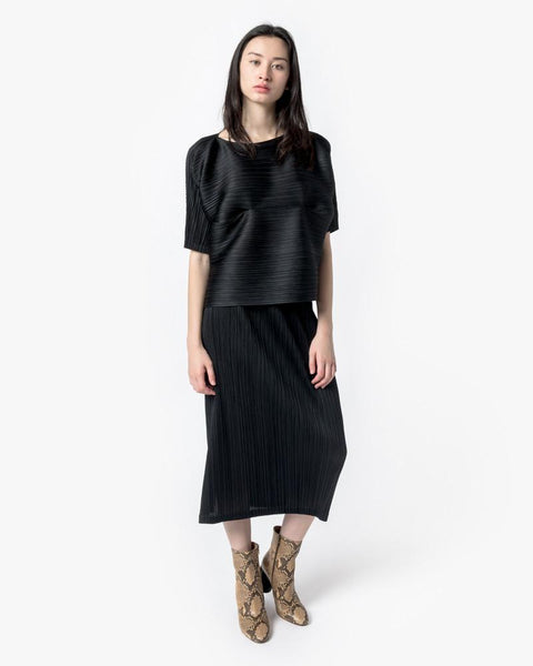 Pencil Skirt with Pockets in Black by Issey Miyake Pleats Please at Mohawk General Store - 2