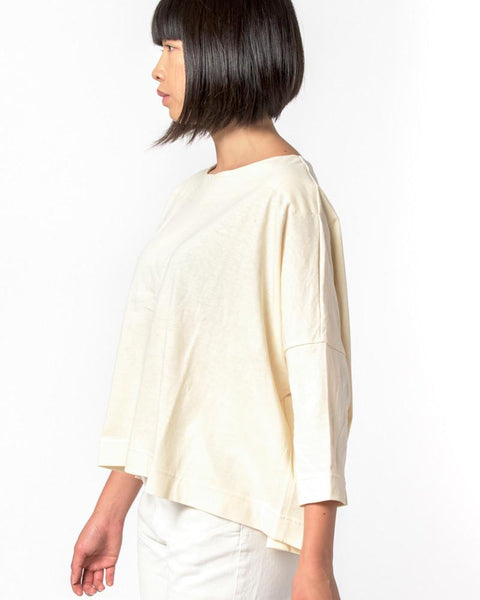 Boat Neck Shirt in Natural by SMOCK Woman at Mohawk General Store - 2