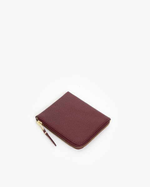 Zip Wallet in Burgundy by Comme des Garçons at Mohawk General Store - 1