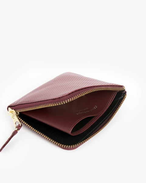 Zip Wallet in Burgundy by Comme des Garçons at Mohawk General Store - 3