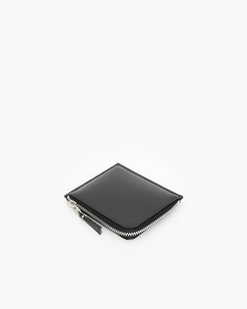 Mirror Zip Wallet in Silver by Comme des Garçons at Mohawk General Store - 1