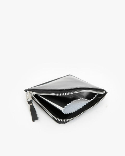 Mirror Zip Wallet in Silver by Comme des Garçons at Mohawk General Store - 3