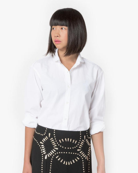 Cuddley Shirt in White by Dries Van Noten Woman at Mohawk General Store - 1