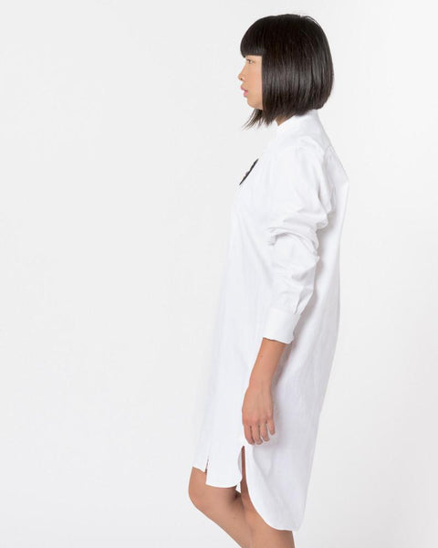 Dolbert Embellished Dress in White by Dries Van Noten Woman at Mohawk General Store - 3