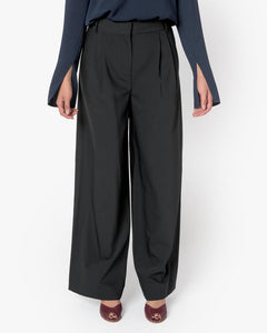 Wool Wide Leg Pant in Black by Tibi at Mohawk General Store - 1