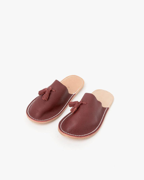 Leather Slippers in Red by Hender Scheme at Mohawk General Store - 2
