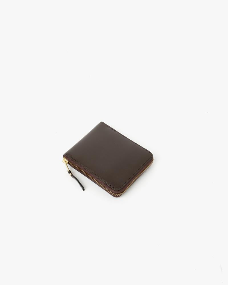 Small Zip Wallet in Chocolate by Comme des Garçons at Mohawk General Store - 1