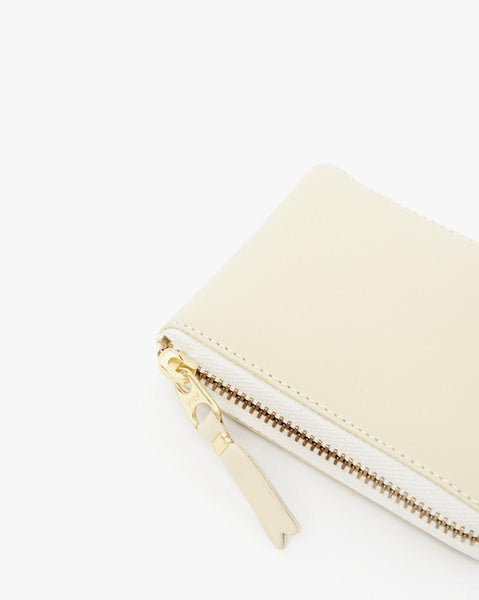 Small Zip Wallet in Cream by Comme des Garçons at Mohawk General Store - 2