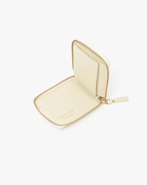 Small Zip Wallet in Cream by Comme des Garçons at Mohawk General Store - 3
