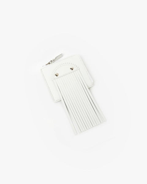 Fringe Wallet in White by Comme des Garçons at Mohawk General Store - 1