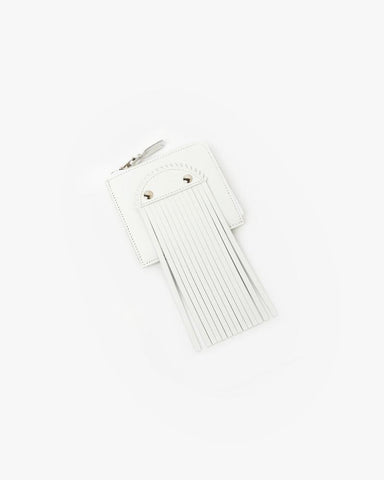 Fringe Wallet in White by Comme des Garçons at Mohawk General Store - 1