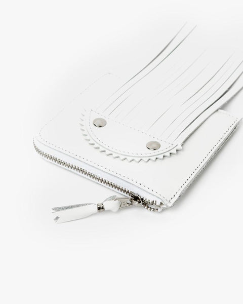 Fringe Wallet in White by Comme des Garçons at Mohawk General Store - 2