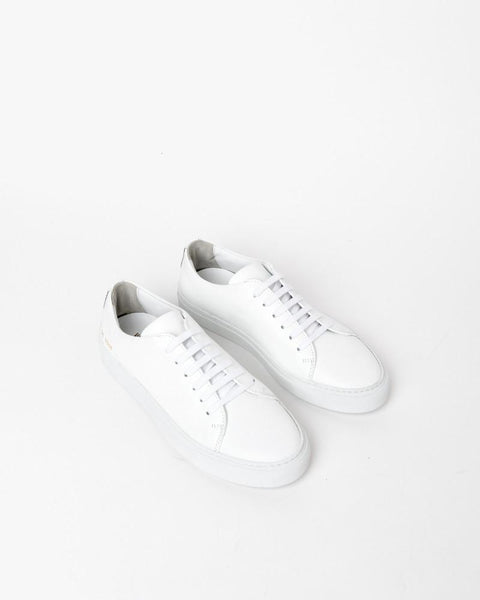 New Court Low in White Boxed Leather by Woman by Common Projects at Mohawk General Store