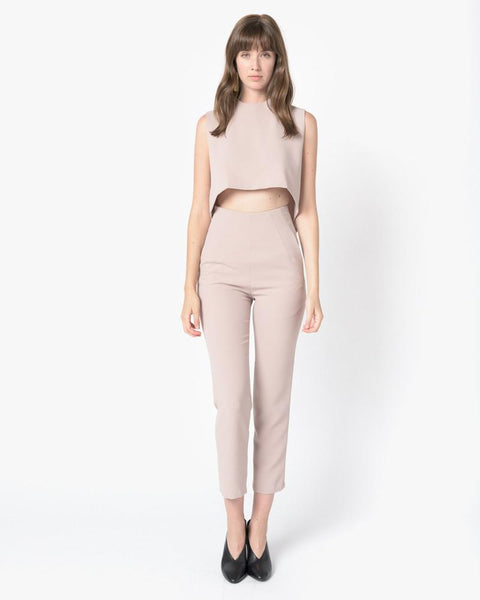 Sam High-Waisted Pocket Pant in Cream by Kaarem at Mohawk General Store