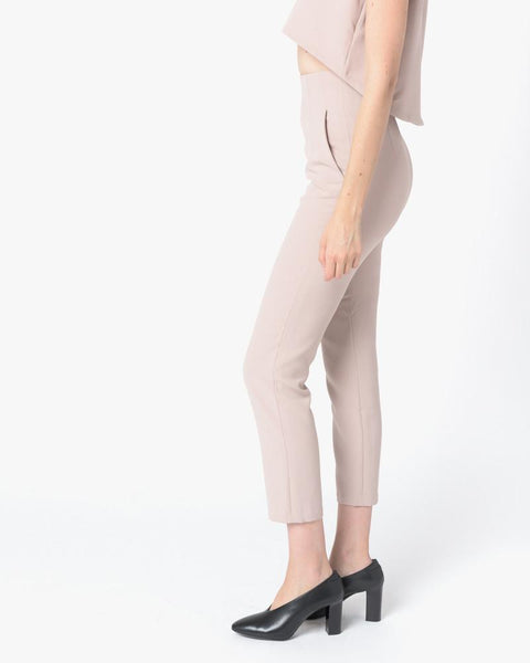 Sam High-Waisted Pocket Pant in Cream by Kaarem at Mohawk General Store