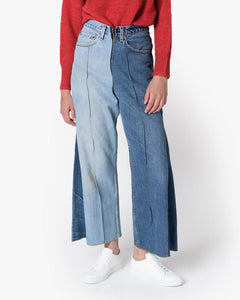 Wide Denim Slack in Blue by 77circa at Mohawk General Store