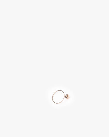 Large O Earring in Rose Gold by Hortense at Mohawk General Store