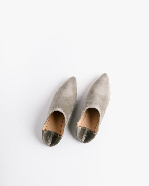 Amina Velvet in Stone Grey by Acne Studios Woman at Mohawk General Store