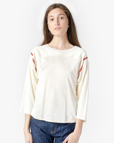 Ribbed Sleeve Sweater in Cream by MM6 Maison Margiela at Mohawk General Store