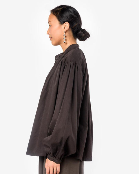 Balloon Sleeve Blouse in Charcoal by Black Crane at Mohawk General Store