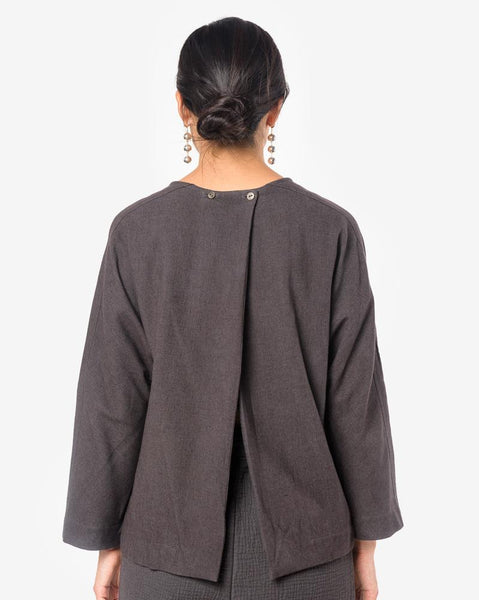 Open Back Top in Plum by Black Crane at Mohawk General Store