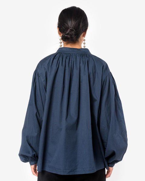 Balloon Sleeve Blouse in Midnight by Black Crane at Mohawk General Store