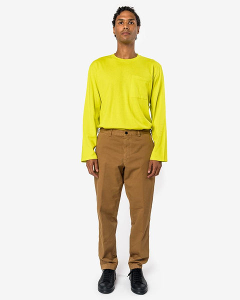 L/S Box Jersey Tee in Citron Army by Our Legacy at Mohawk General Store