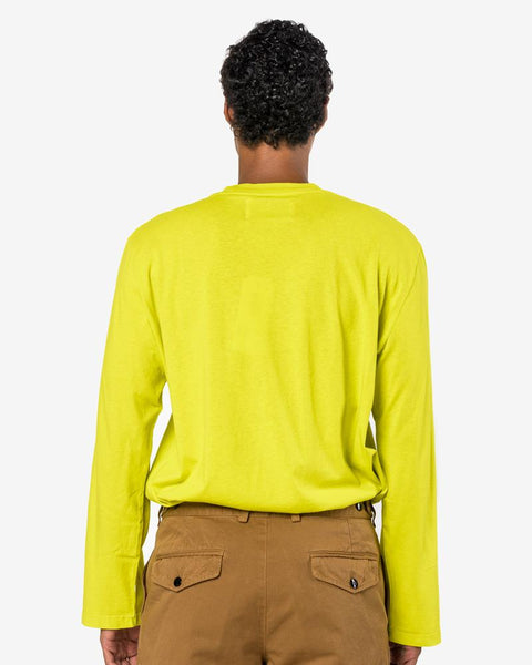 L/S Box Jersey Tee in Citron Army by Our Legacy at Mohawk General Store
