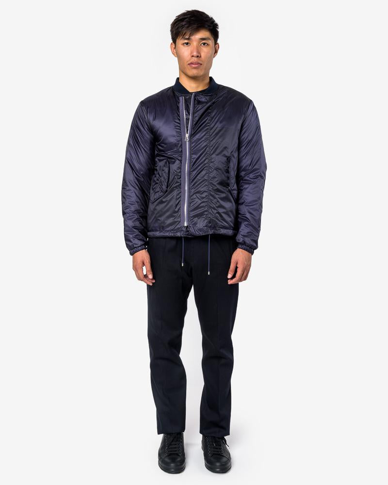 Lightweight Bomber Jacket in Dark Purple – minimal-theme-fashion