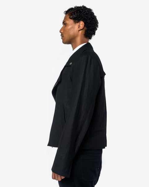 Essence Jacket in Black by Ann Demeulemeester at Mohawk General Store