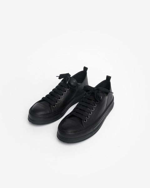 Vitello Olio Shoes in Nero by Ann Demeulemeester at Mohawk General Store