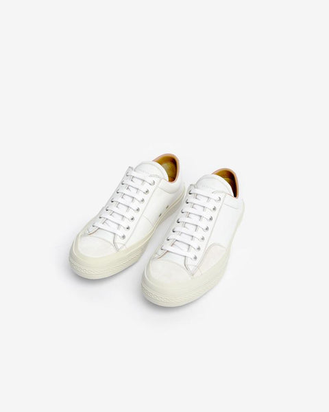 Leather Sneaker in White by Dries Van Noten Man at Mohawk General Store