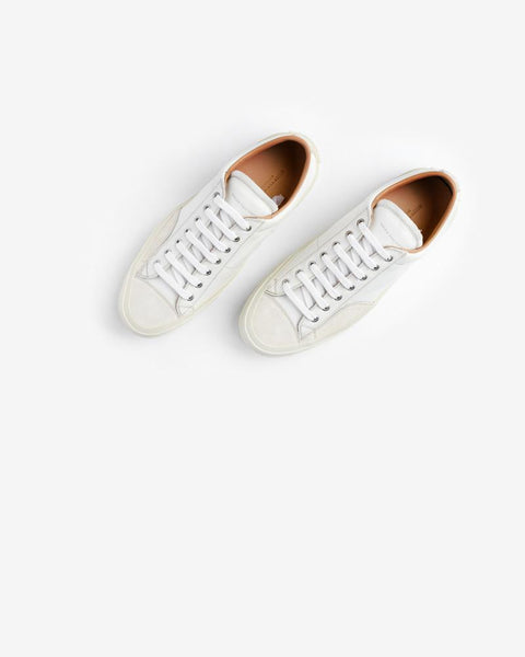 Leather Sneaker in White by Dries Van Noten Man at Mohawk General Store